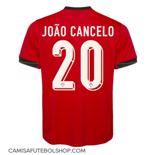 Camisa de time de futebol Portugal Joao Cancelo #20 Replicas 1º Equipamento Europeu 2024 Manga Curta